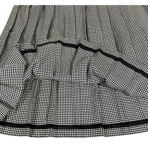 Vintage Talbots Black and White Checkered Skirt - Picture 4 of 7